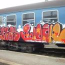 Graffiti egy vonaton