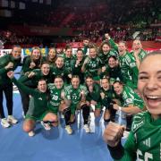 Még a csillogó érem nélkül, de a győzelem után  Fotó: EHF EURO 2024