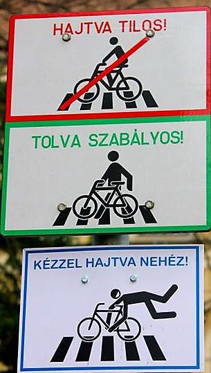 Táblák kerékpárosoknak