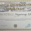 A mentőszolgálat kiemelkedő támogatásáért A mentőszolgálat kiemelkedő támogatásáért