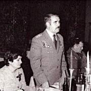 Búcsúztató nyugdíjba vonulása alkalmából, 1981-ben  Fotó: Magánarchívum