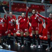 Gólöröm a kispadon  Fotó: DVSC Kézilabda