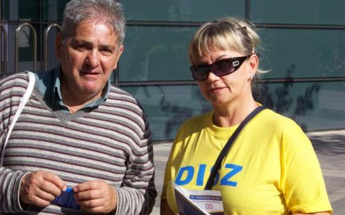 Szórólapokat is osztottunk